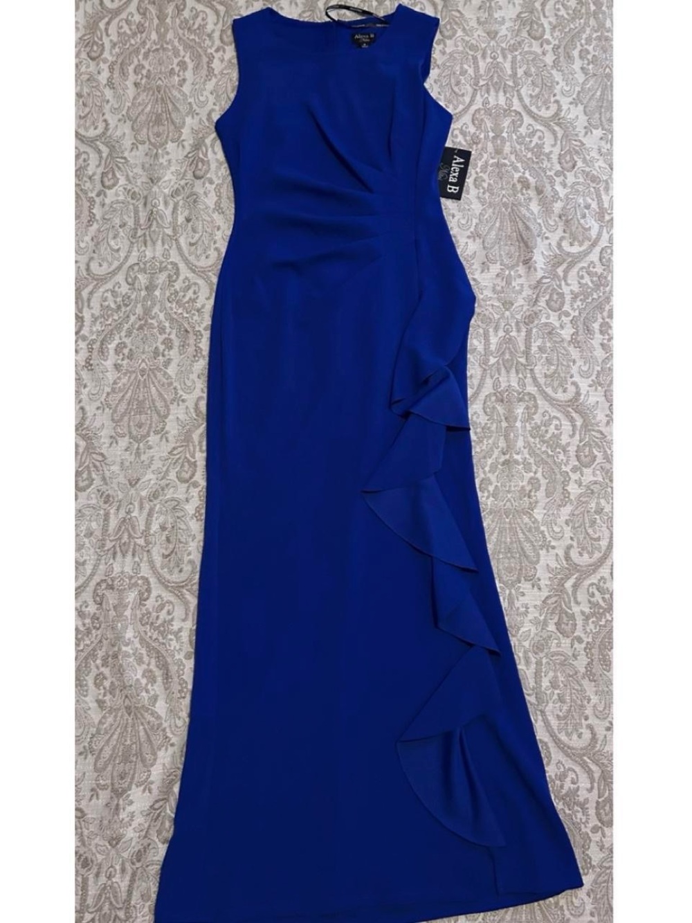 Alexa B Nites blue maxi dress in size 6
